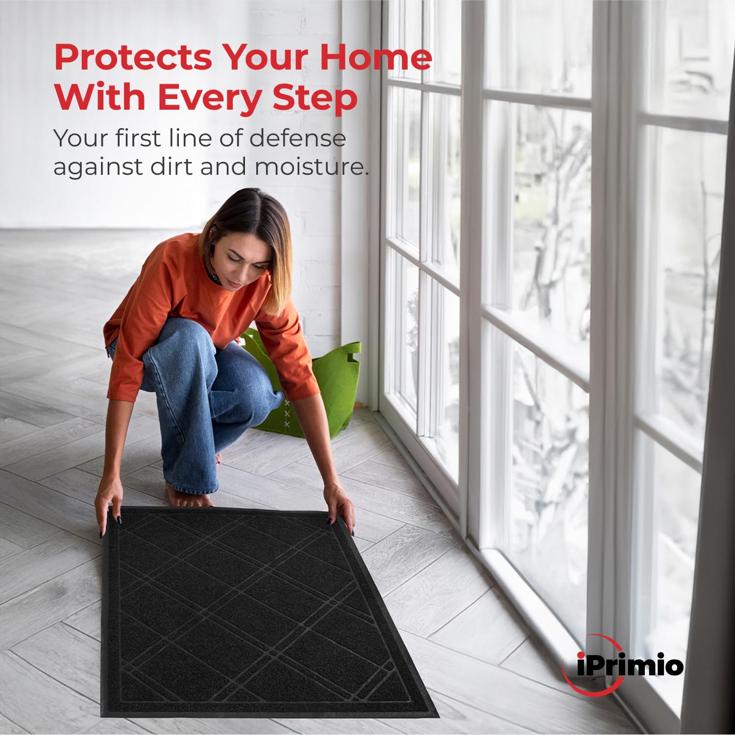 SlipToGrip weatherproof mat suitable for indoor or outdoor use in any weather.