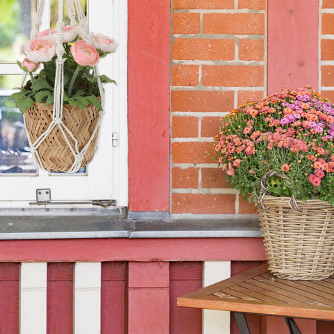 Sliverdew 58cm long hanging planter fits ceramic, metal, plastic pots