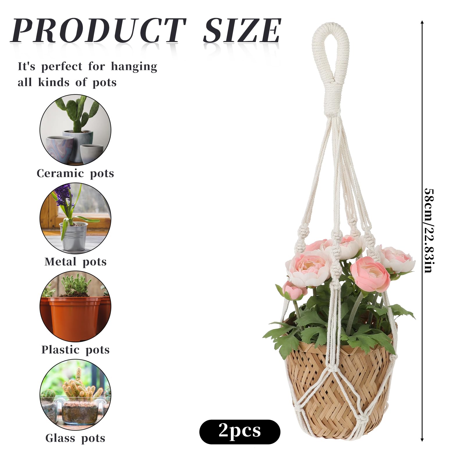 Sliverdew boho decor plant hanger enhances living spaces with vintage vibe