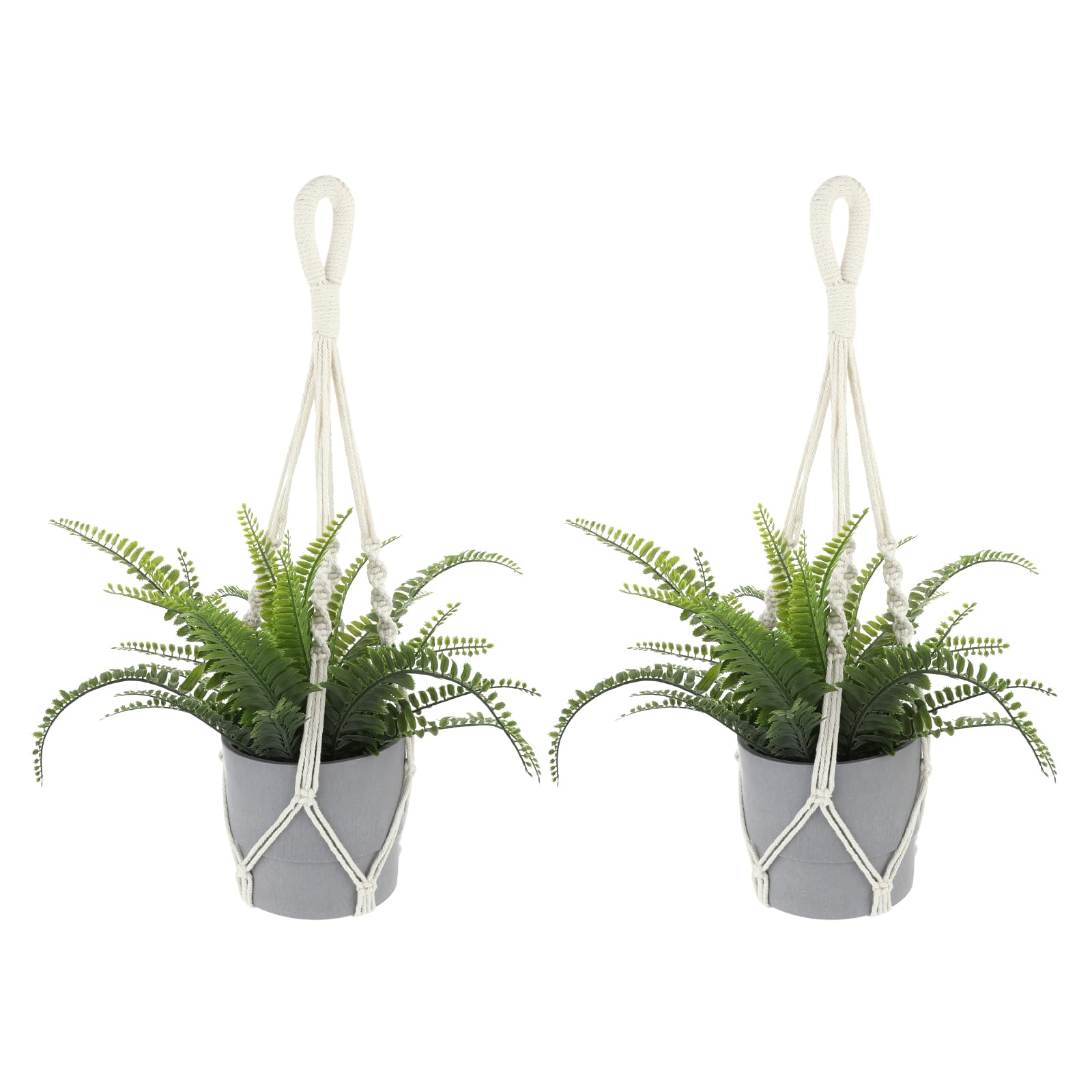 Sliverdew macrame plant hanger with cotton rope for indoor decor