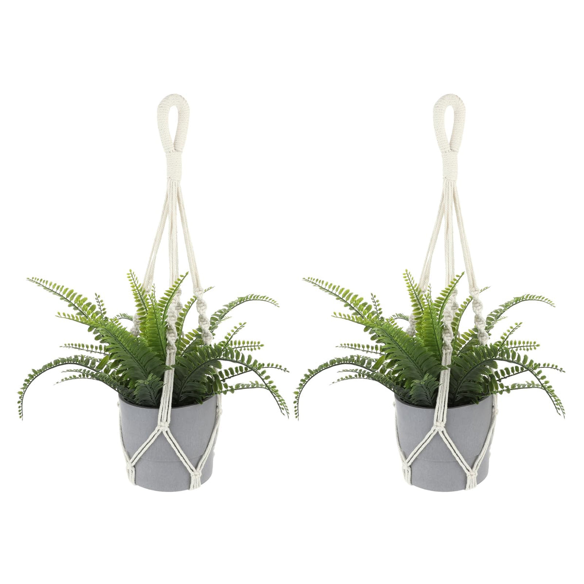 Sliverdew macrame plant hanger with cotton rope for indoor decor