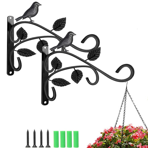 SLL 2Pack hanging bracket supports heavy pots on walls for outdoor gardens