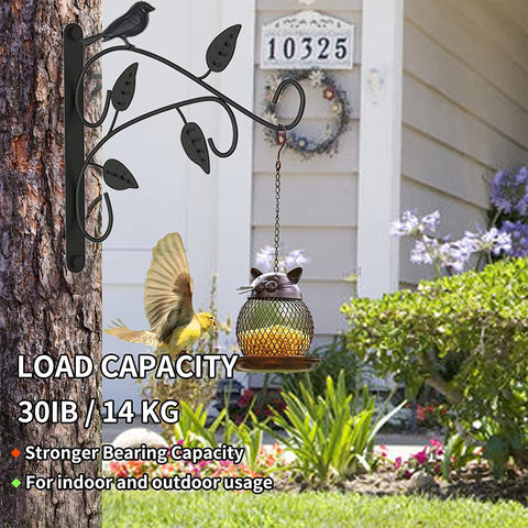 SLL wrought iron hanger provides stylish durable support for wind chimes and planters