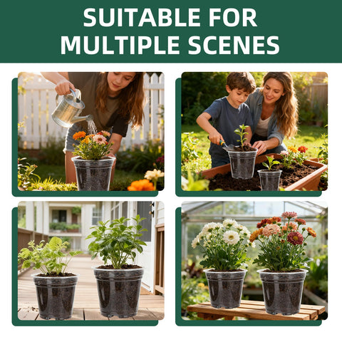 SLMKHHU indoor-outdoor nursery pot suitable for patios and greenhouses.