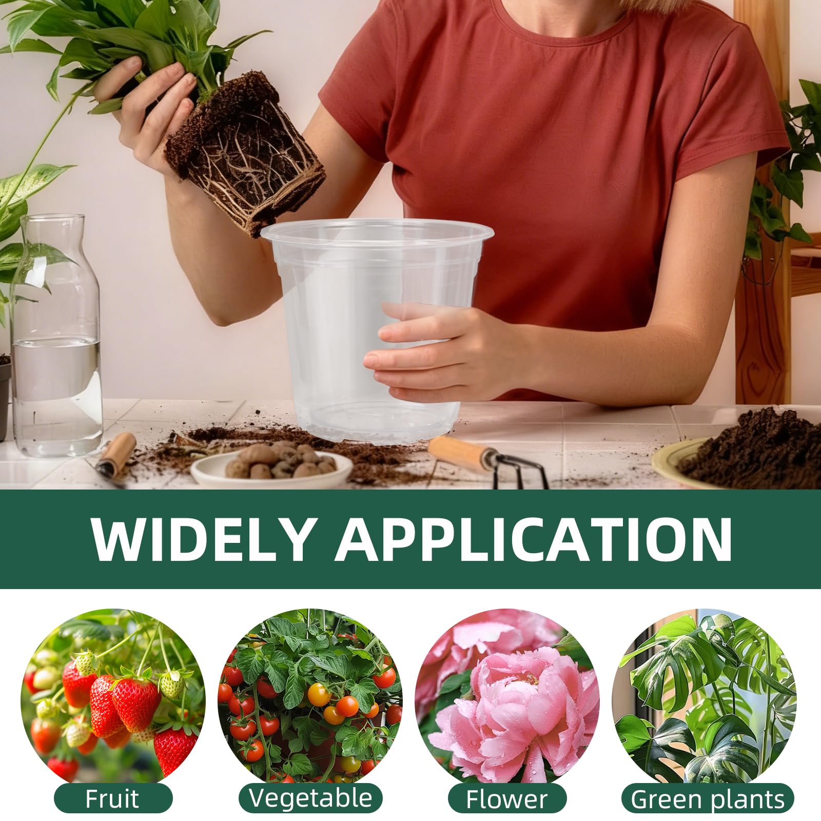 SLMKHHU multi-functional seedling transplant pot for versatile planting needs.