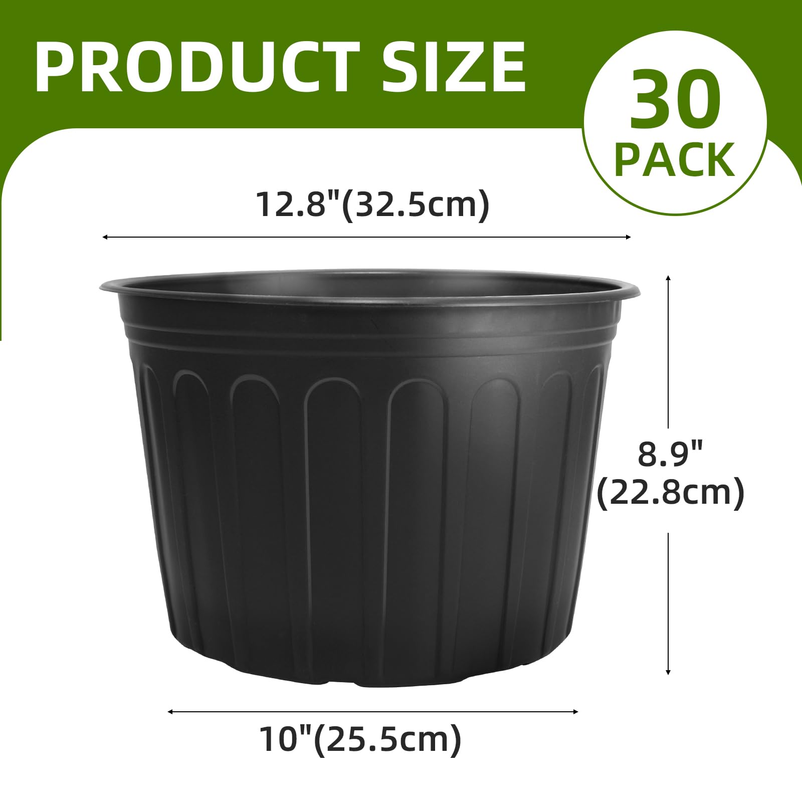 SLMKHHU plant pot with drainage holes for outdoor and indoor use.