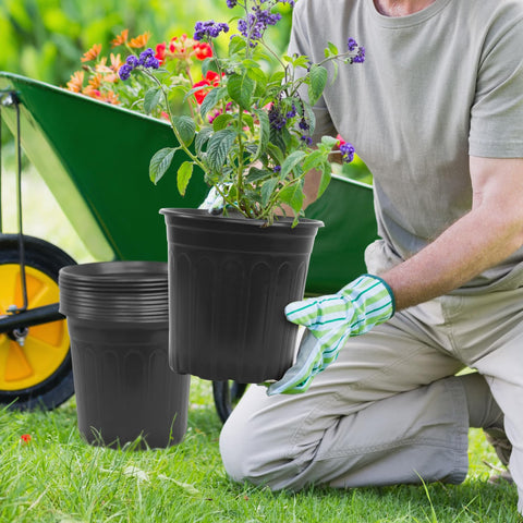 SLMKHHU 50-piece nursery pot set for starter seedling kits and garden projects.