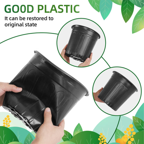 SLMKHHU 2-gallon capacity ideal for starting seedlings or transplanting to larger pots.
