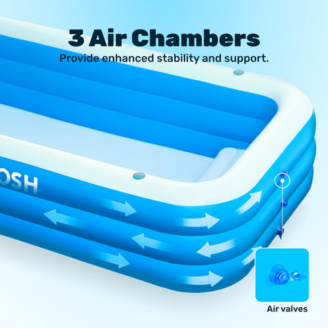 Sloosh pool demonstrates quick setup and storage convenience