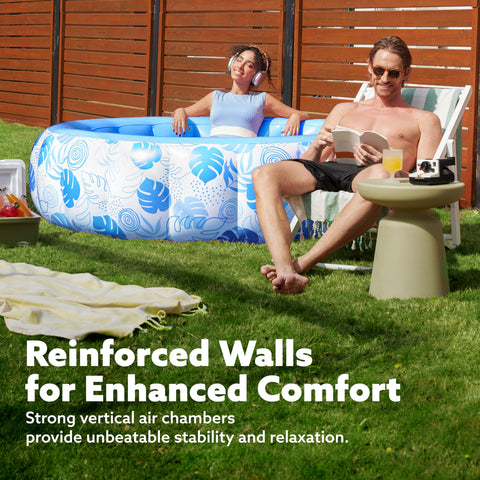 Sloosh pool backrest emphasizes ergonomic support for relaxed lounging