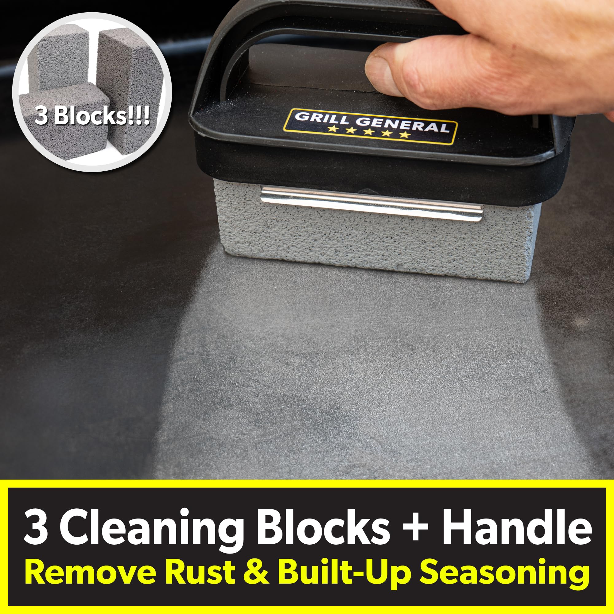 SLOTDOG heavy-duty scrub pads remove residue from grates