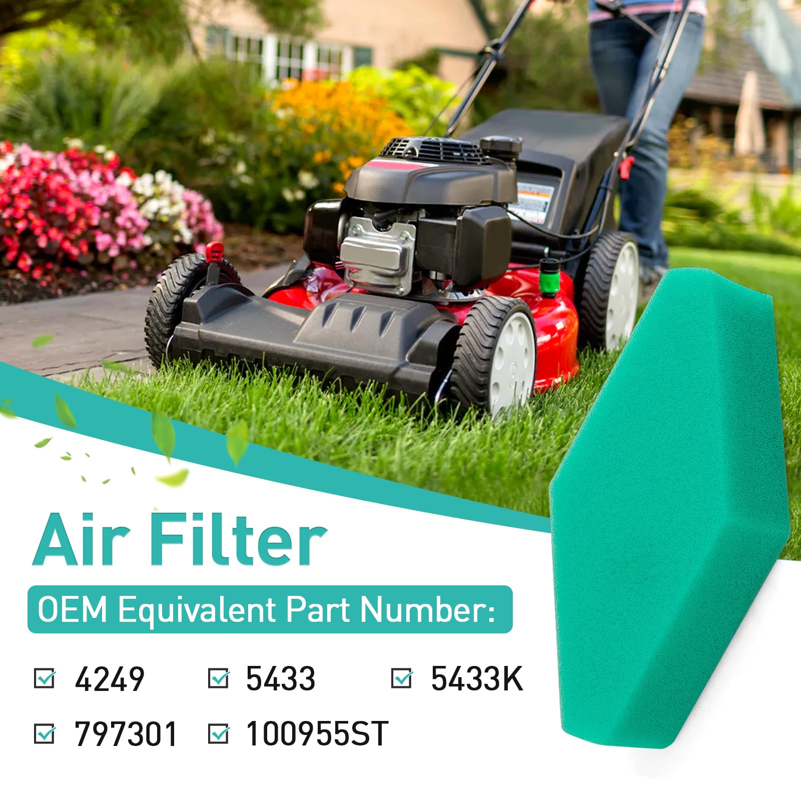 Slother 797301 air filter 2-pack ready for quick replacement.
