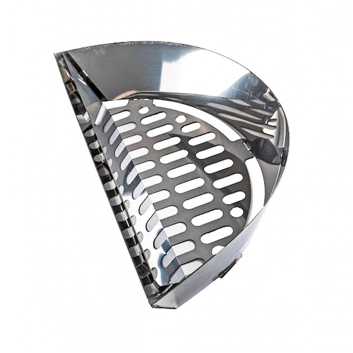 Slow N Sear charcoal basket for 18in Weber kettles improves indirect cooking with better airflow.