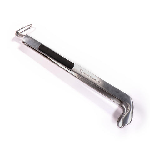 Slow 'N Sear Charcoal Cherry Picker with angled head enables precise charcoal placement