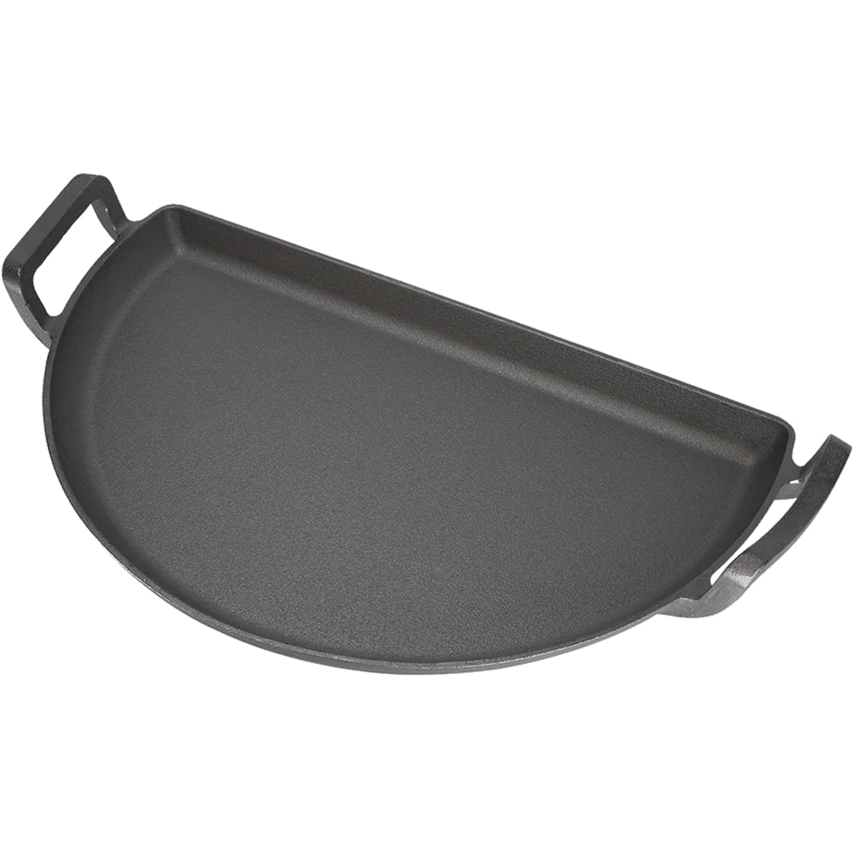 Slow N Sear drip-n-griddle-pan on the grate for versatile grilling