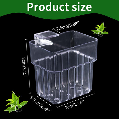 SLSON space-saving vertical holder frees bottom tank space for swimming
