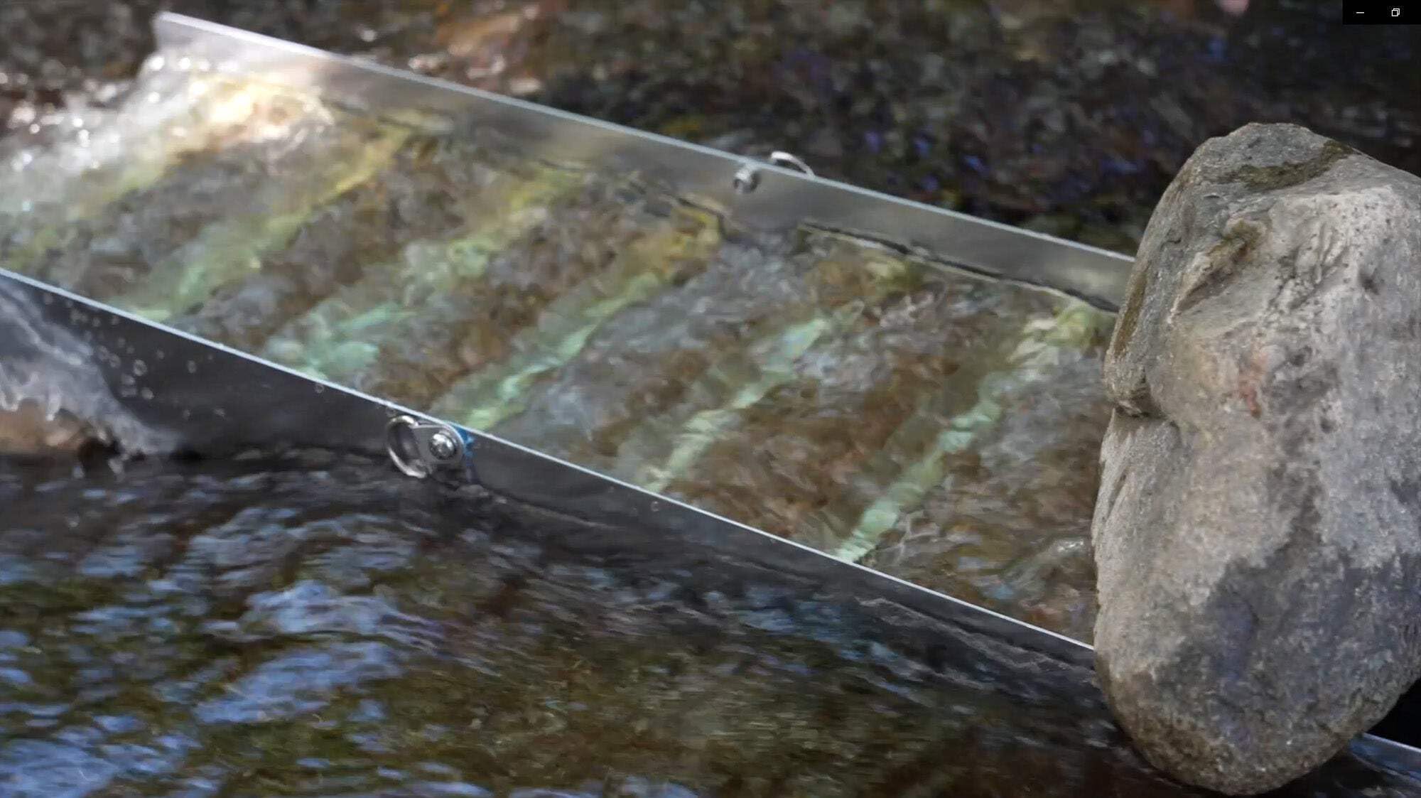 Sluice Fox miners moss captures placer gold flakes and small nuggets efficiently.