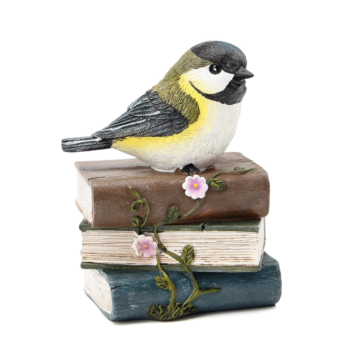 Smadeer bird statue garden ornament shown outdoors with a sturdy resin build.