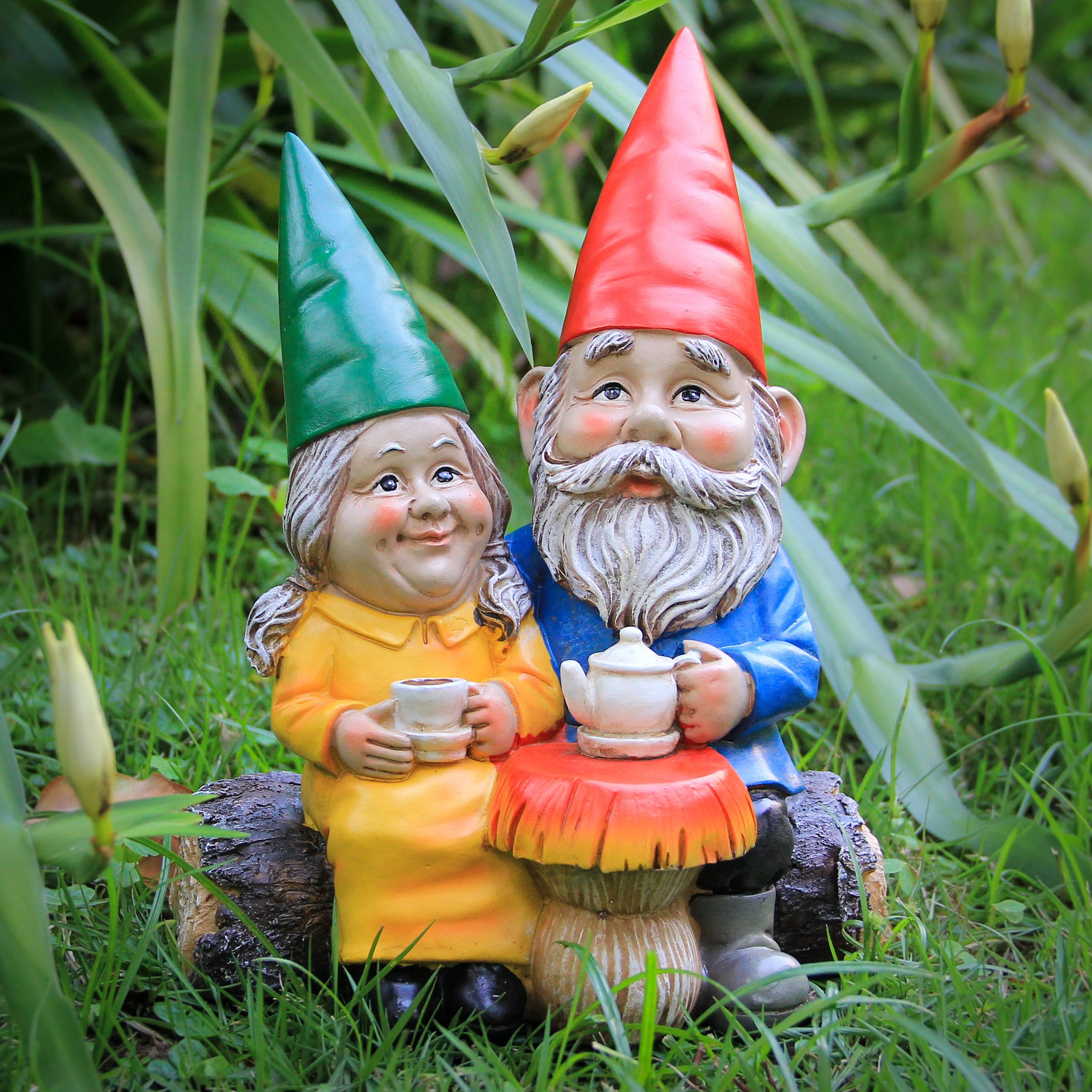 Smadeer garden gnome centerpiece for porch or garden entry