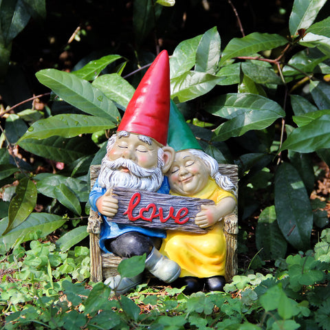 Smadeer gnome statue displayed on a windowsill for indoor charm