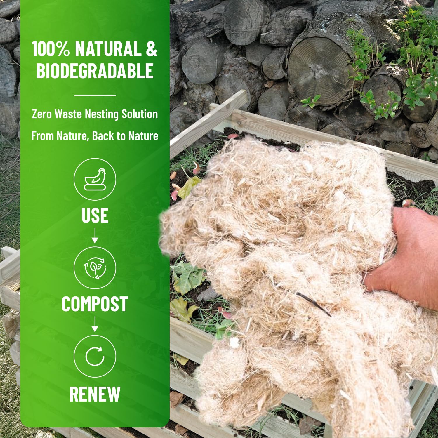 Small Pet Select easy swap in coop keeps nesting areas clean.