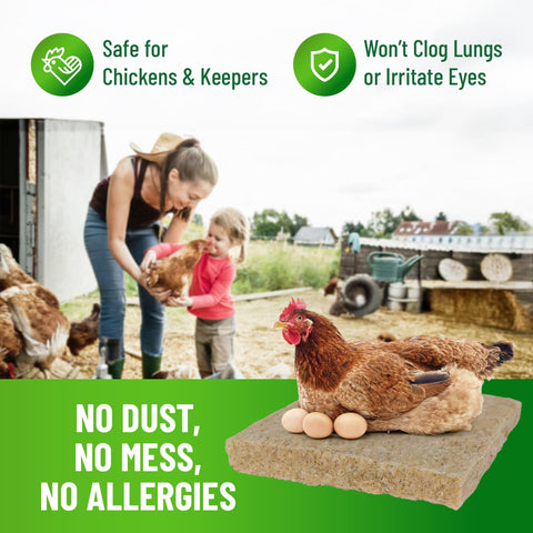 Small Pet Select pads absorb moisture to reduce odors in coops.