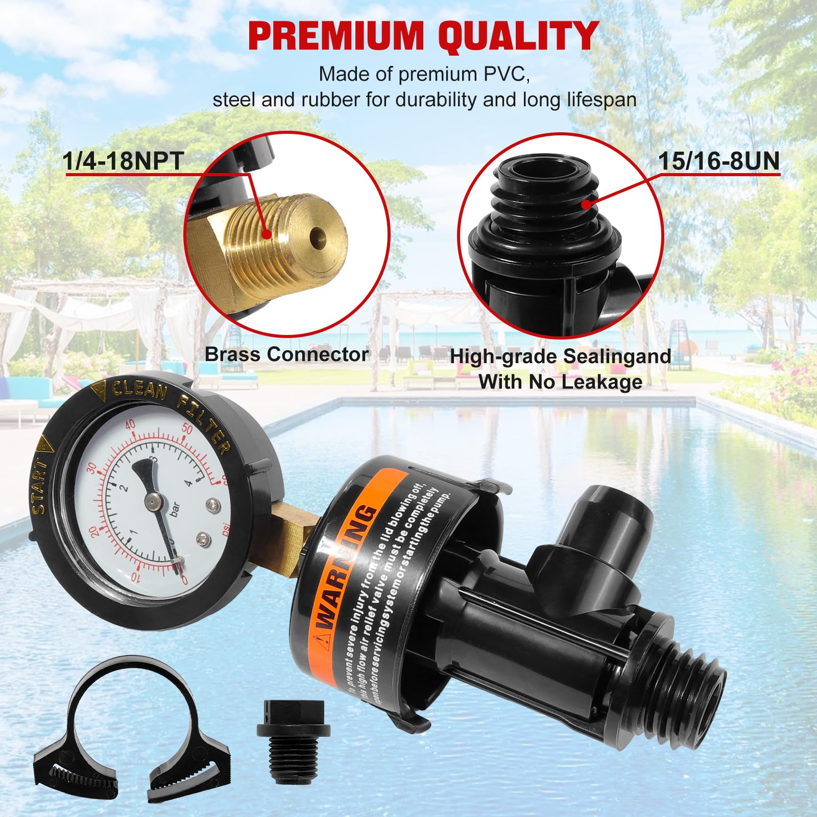 Smark-Premium tape and O-ring pack for quick, secure install