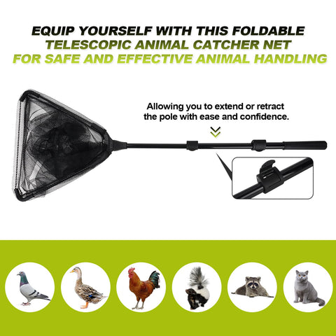 Smarkey compact catch net with carry bag for storage.