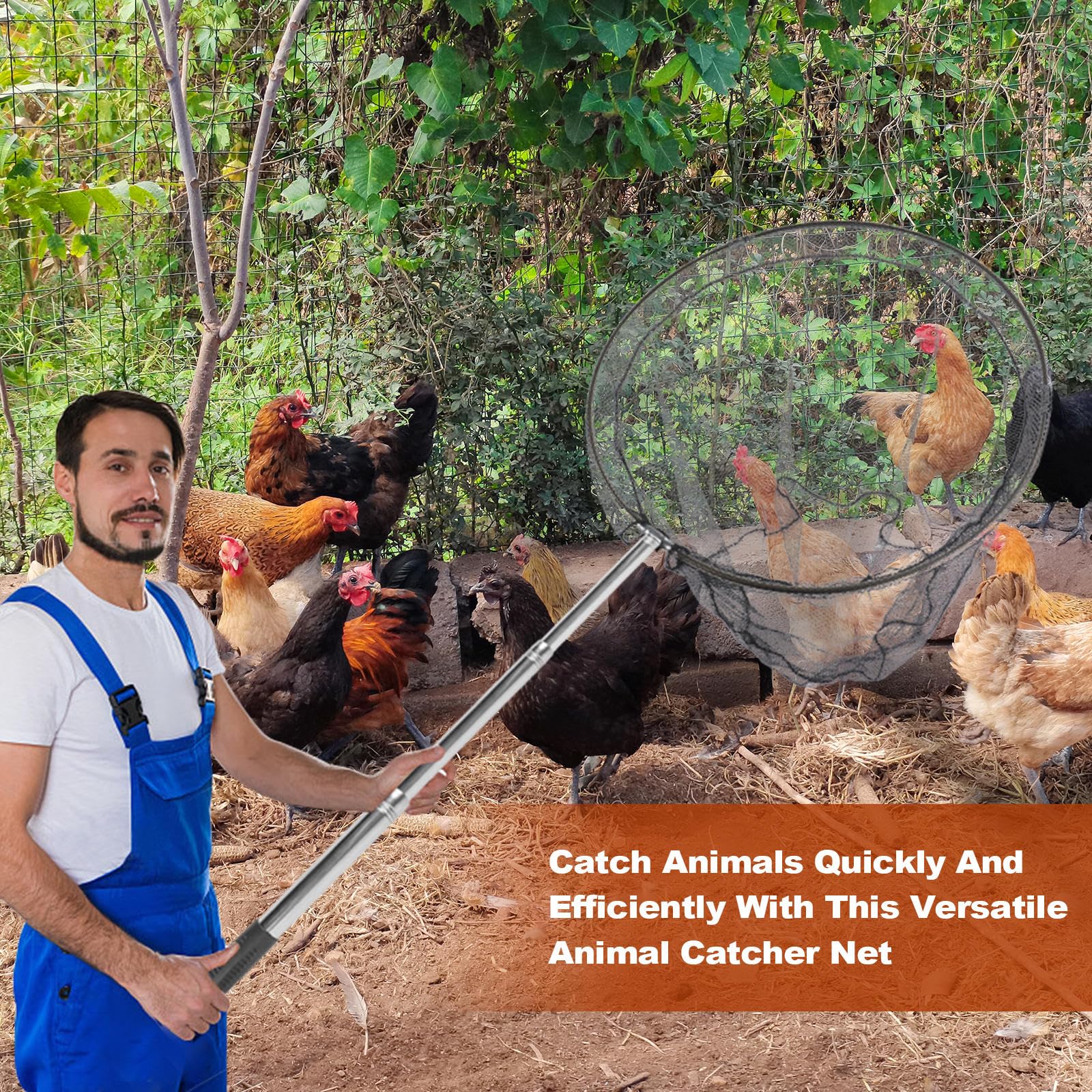 Smarkey poultry net suitable for chickens, ducks, geese, and birds.