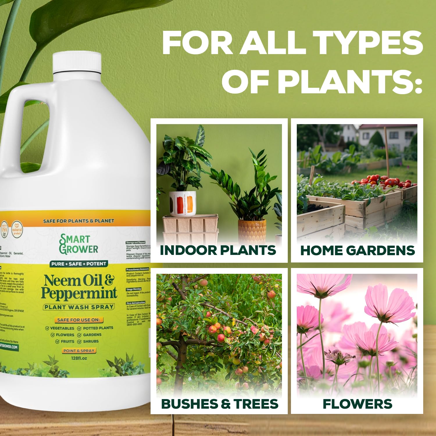 Smart Grower 128oz gallon refill for long-term plant care