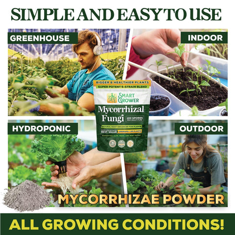 Smart Grower apply to roots demonstrates direct root application method.