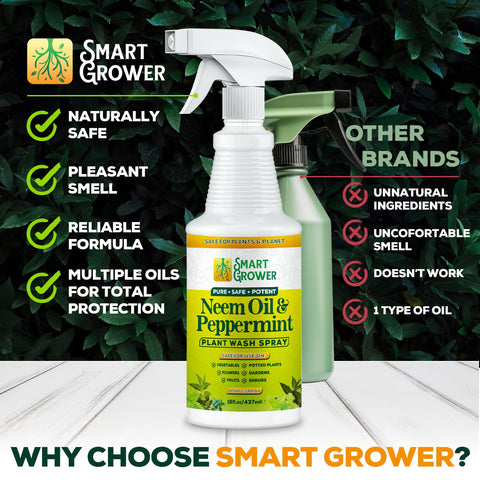 Smart Grower eco-friendly formula emphasizes plant-friendly care.