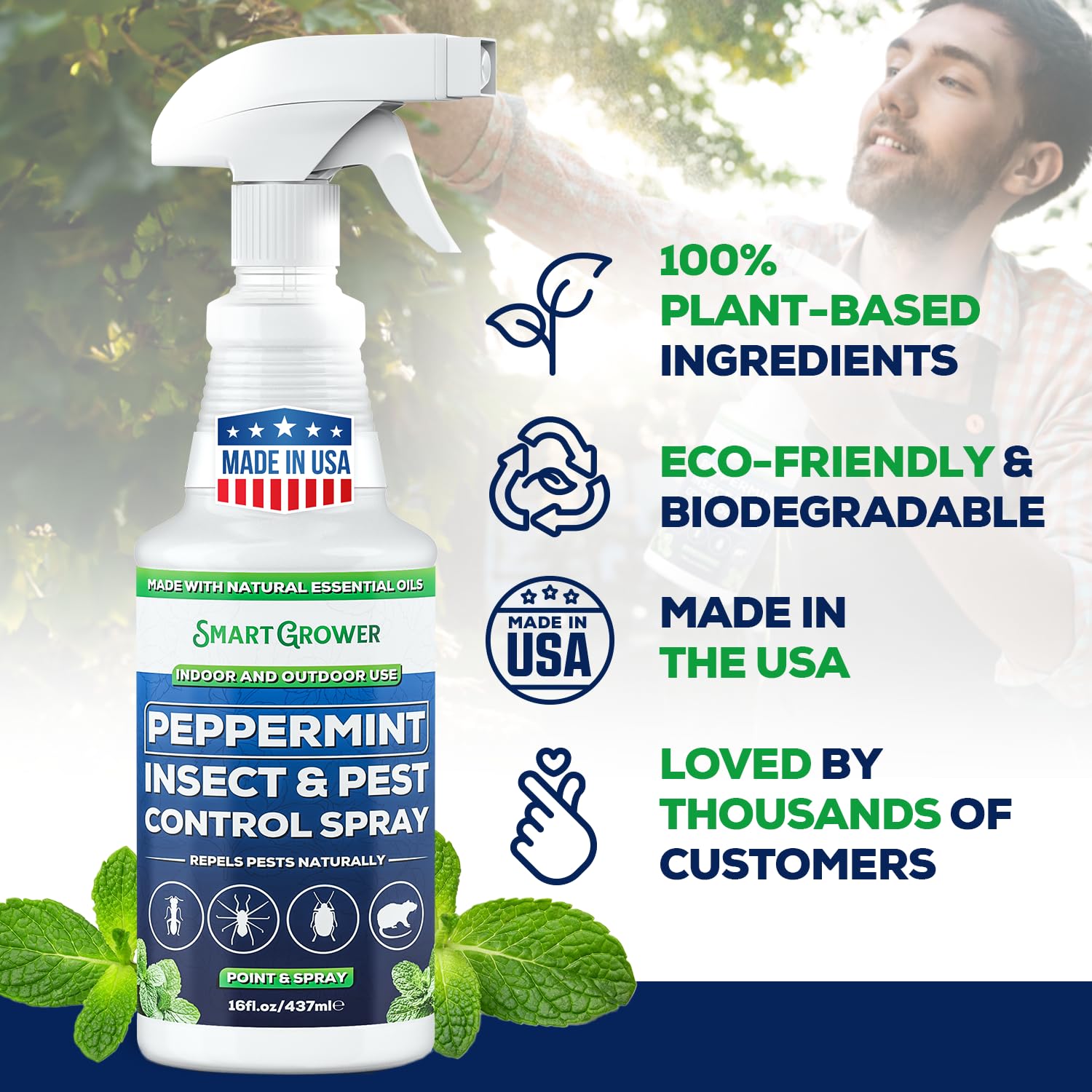 Smart Grower interior spray deters common pests