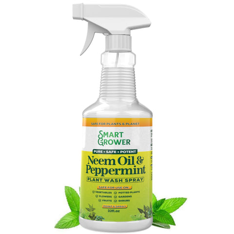 Smart Grower neem oil spray bottle ready for easy plant care and protection