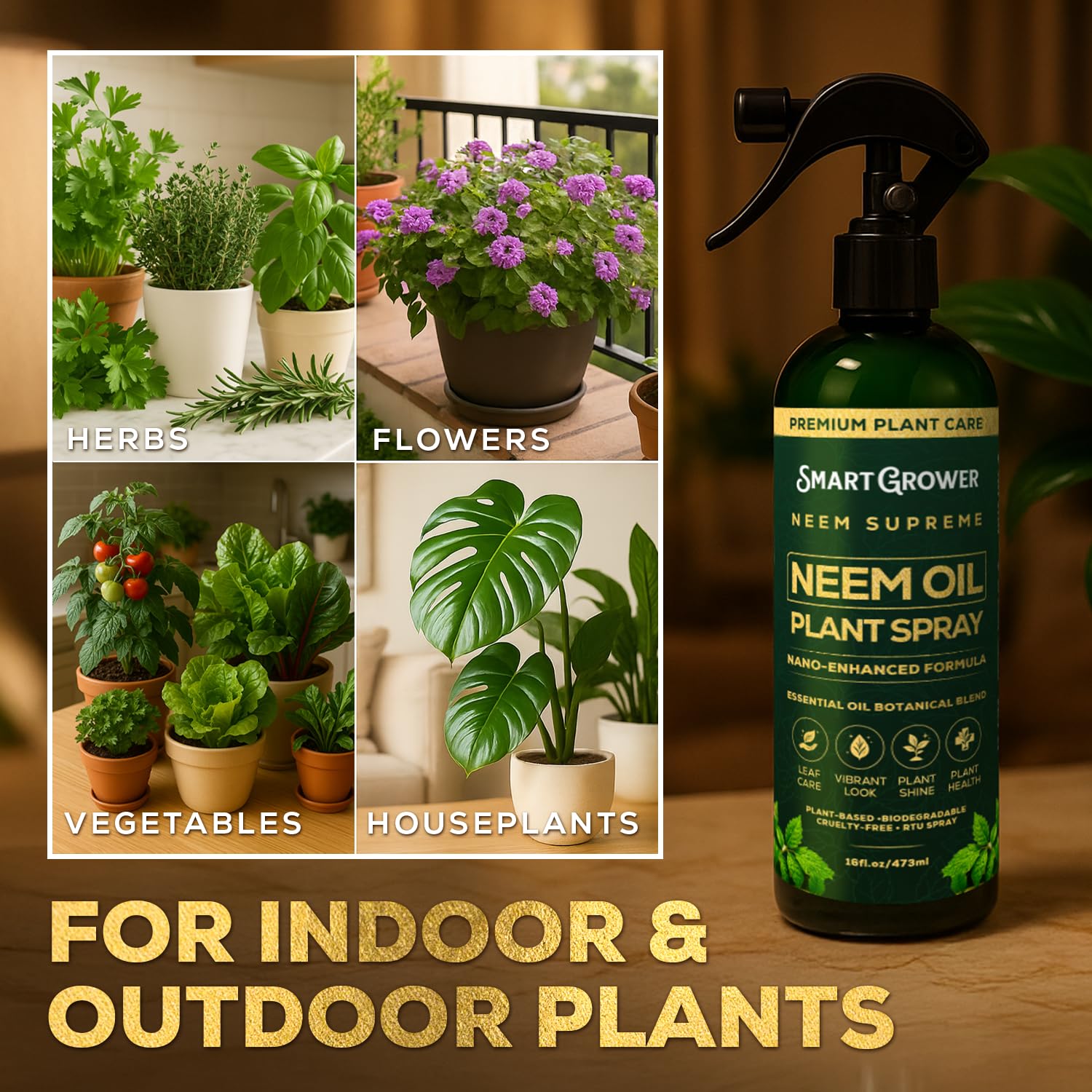 Person holds Smart Grower bottle for on-the-go plant care.
