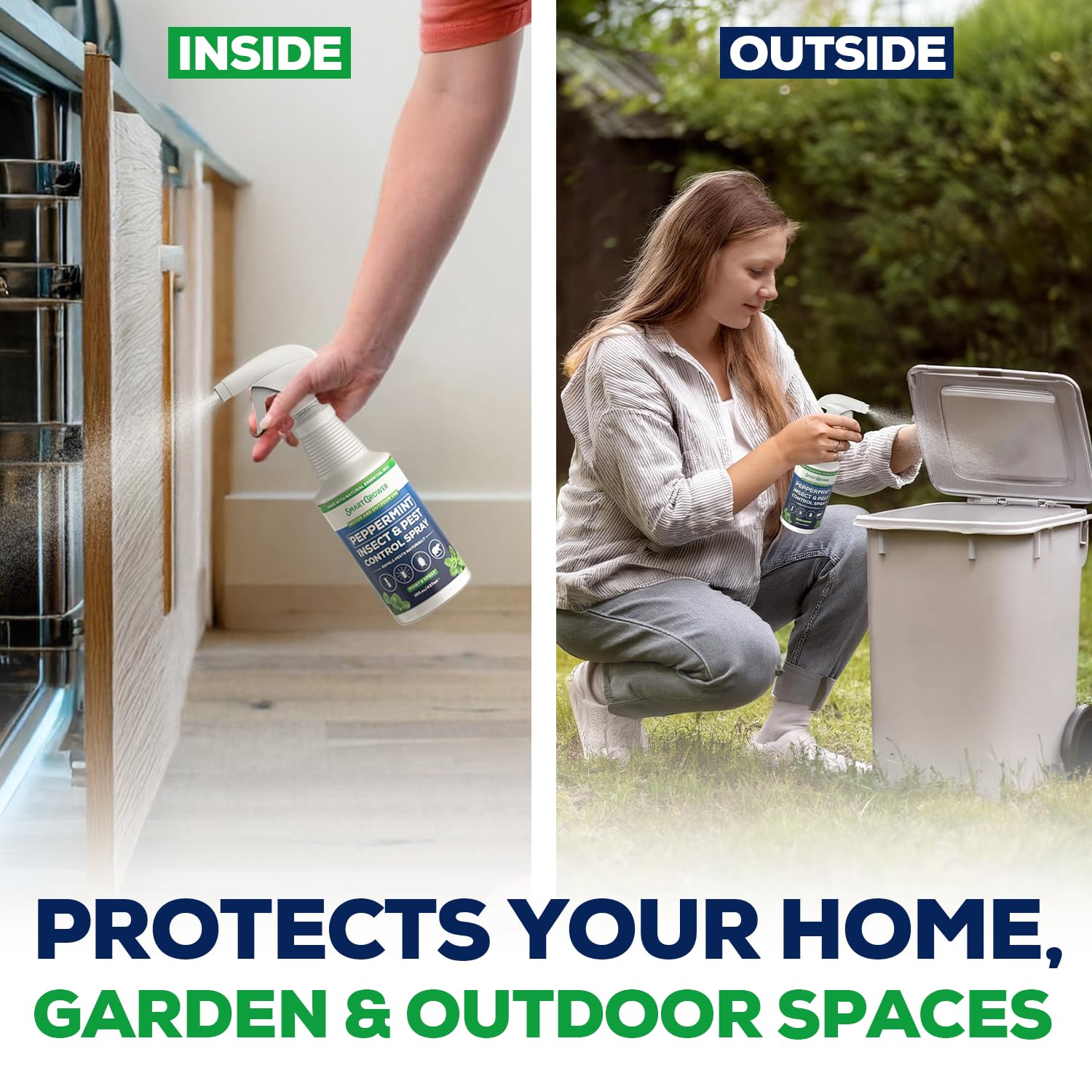 Smart Grower spray protecting outdoor garden from pests