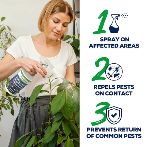 Smart Grower peppermint oil baseboard spray targeting entry points