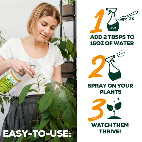 Smart Grower peppermint oil infusion adding a refreshing scent during plant care.