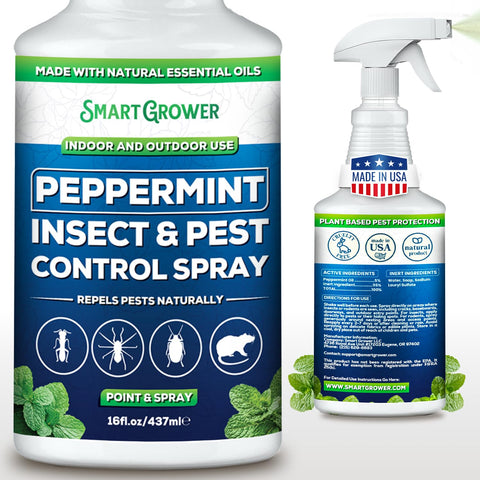 Smart Grower peppermint spray bottle ready to-use for quick pest control