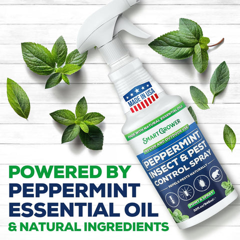 Smart Grower peppermint oil spray mist ready to deter pests