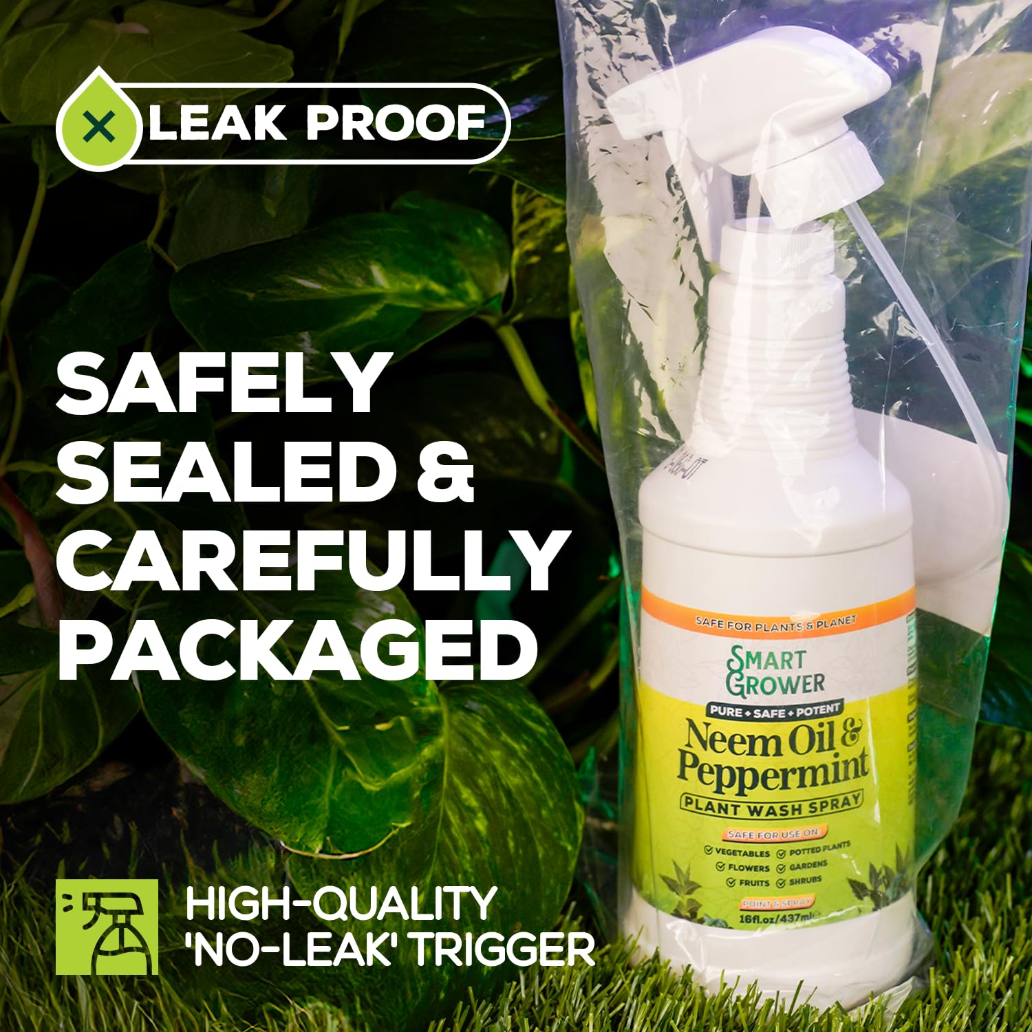 Smart Grower eco-friendly formula safe for pets and people when used as directed