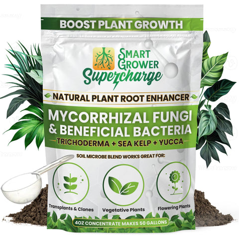Smart Grower root enhancer bottle pour for easy near-root application and improved nutrient uptake