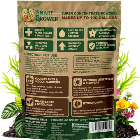Smart Grower Sea-Kelp 100-gallon mix ready for feeding large gardens