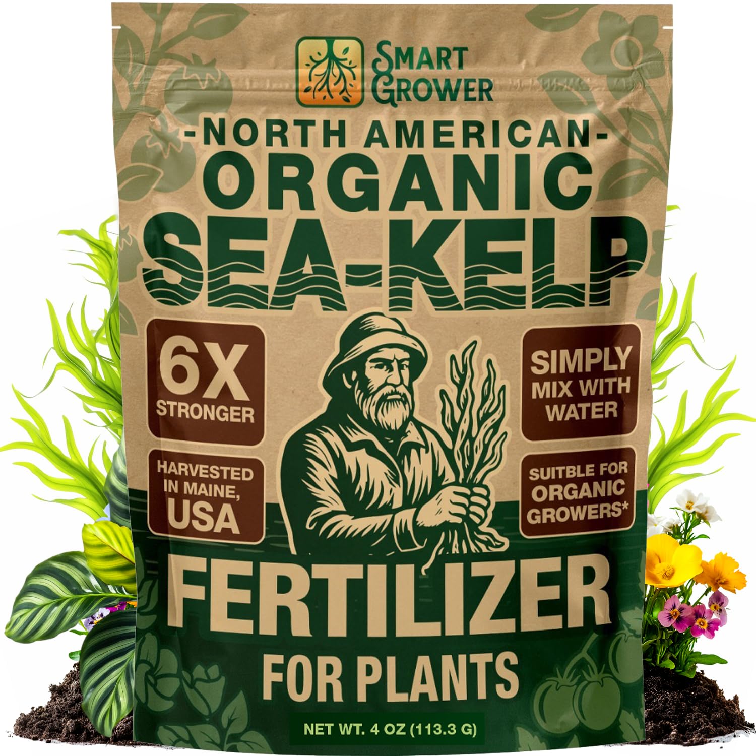 Smart Grower Sea-Kelp bottle pour for easy garden feeding