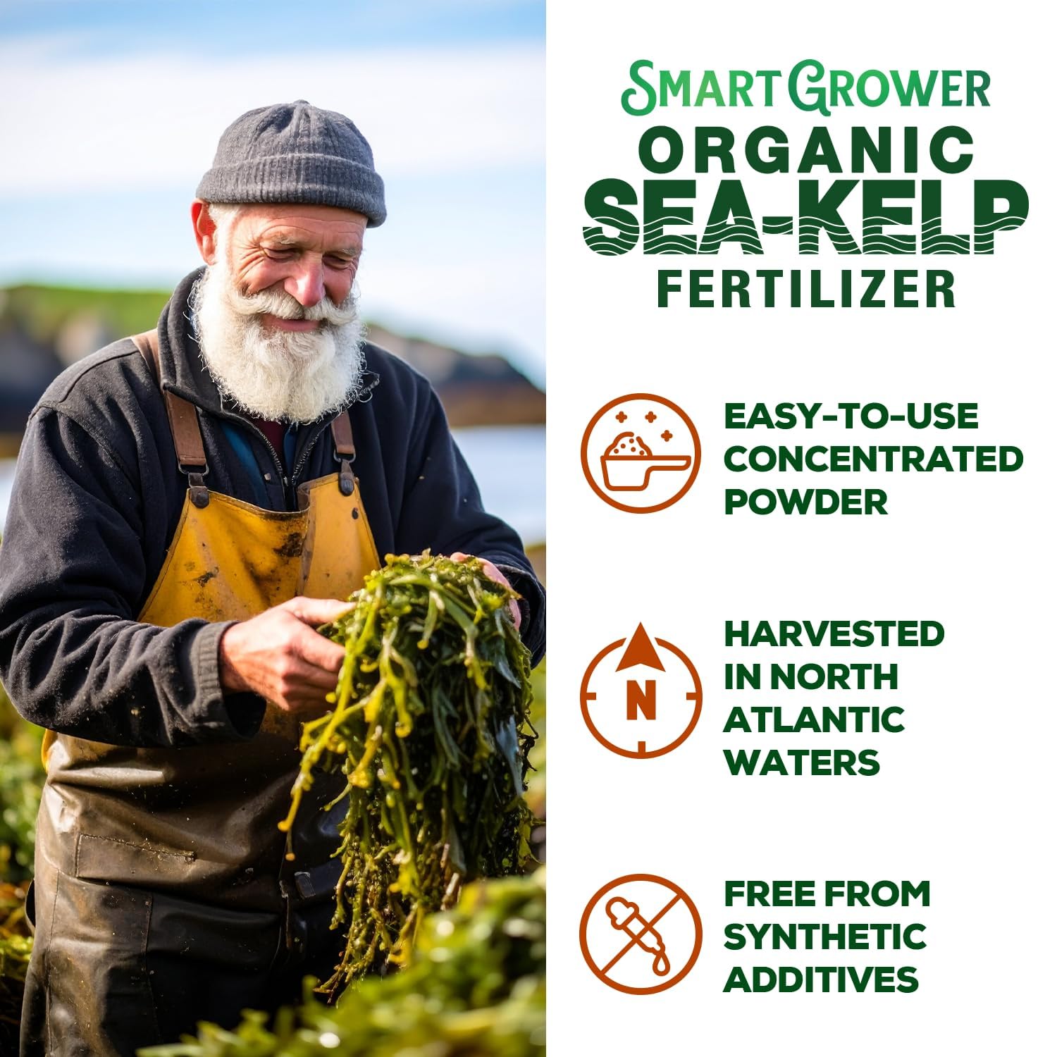 Smart Grower Sea-Kelp supports seedling root development.