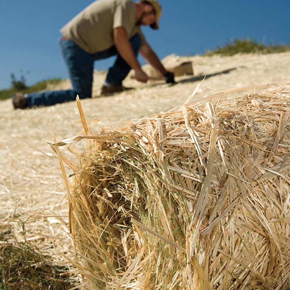Smart Spring biodegradable stakes for irrigation lines and turf installations.