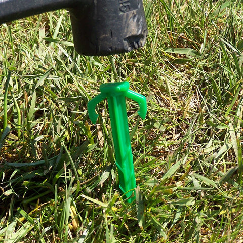 Smart Spring stakes compatible with Staple Ease Driver for fast, upright installation.