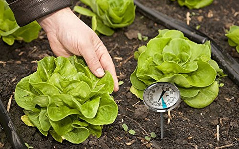 SmartChoice garden use shows soil temperature readout for plant planning.