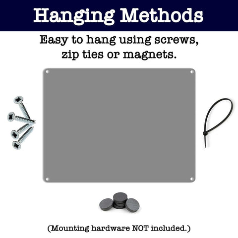 SmartCows metal no-soliciting sign for walls stays legible in sun and rain.