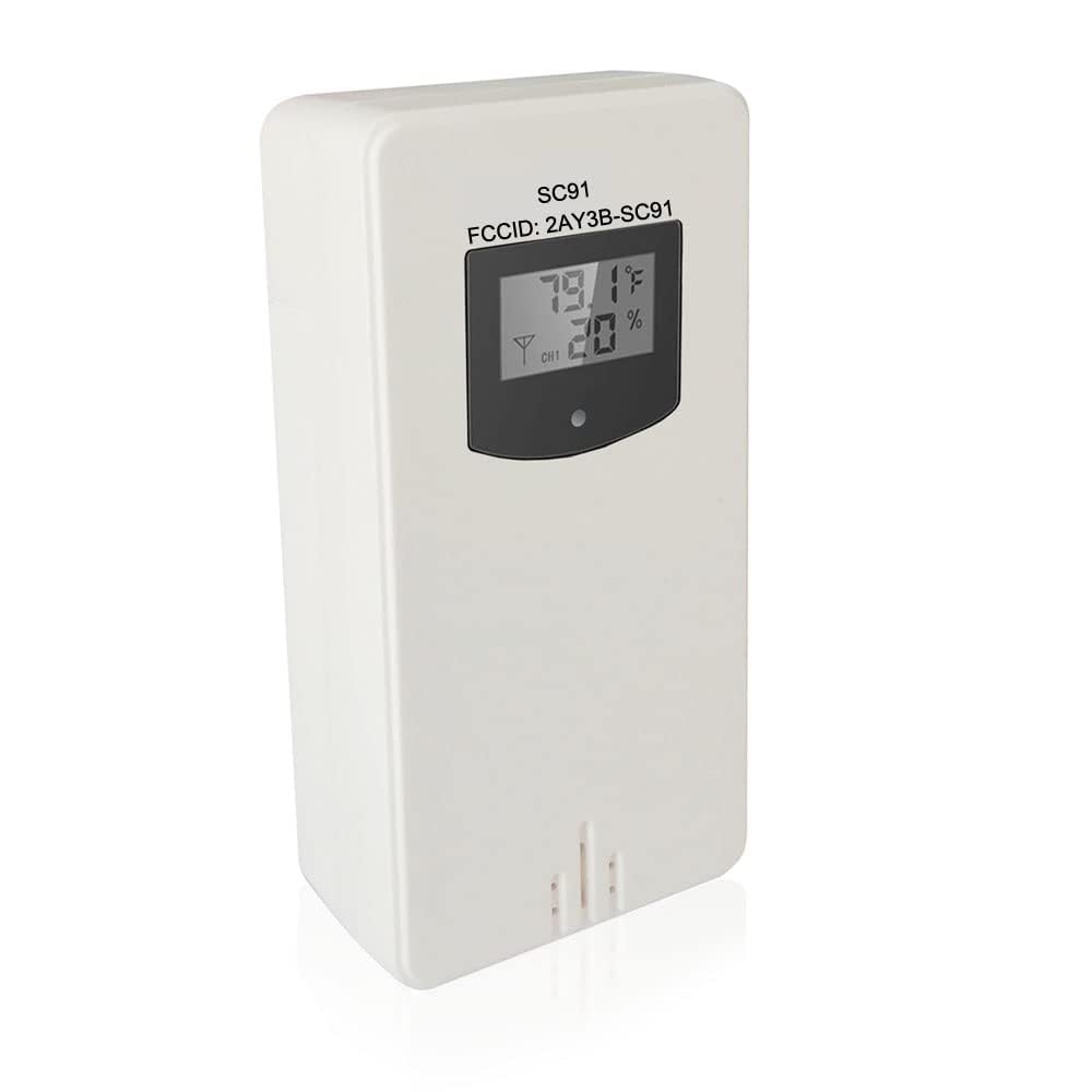 SMARTRO indoor-outdoor thermometer display provides clear temps and humidity for home comfort.